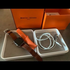 Hermès Apple Watch series 3 38mm case- 2 org bands